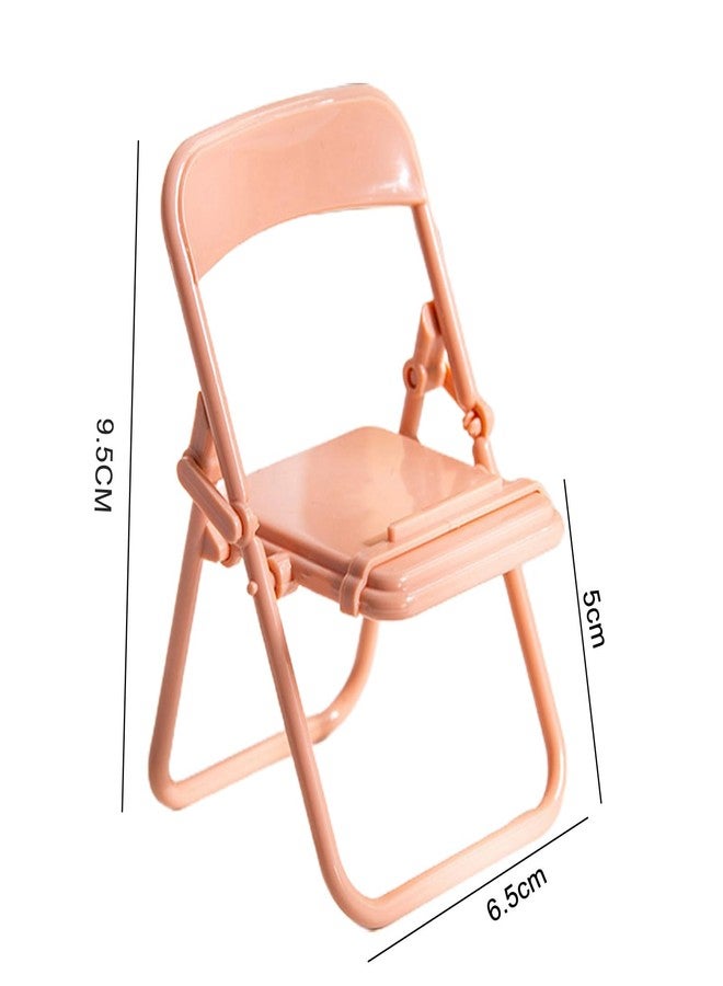 Qintreesify 5Pcs Multicolour Simulation Mini Folding Back Small Chair Model Dollhouse Doll House Miniature Plastic Scene Props for Micro Landscape Dollhouse Furniture Mini Chair Dollhouse Accessories (1/12) - Image 2